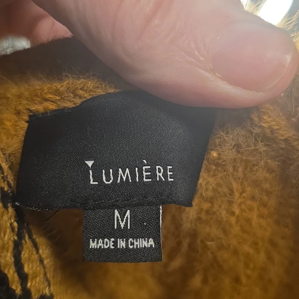 Lumiere Color Block Sweater Women's Medium - Picture 2 of 6